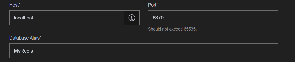 配置 Redis Insight 数据库